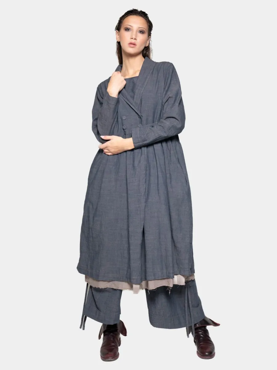 Long Sleeve Open Shirt Dress