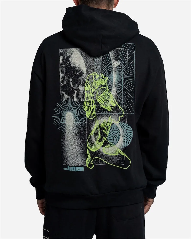 Lost Off World Heavy Hooded Sweatshirt-Black