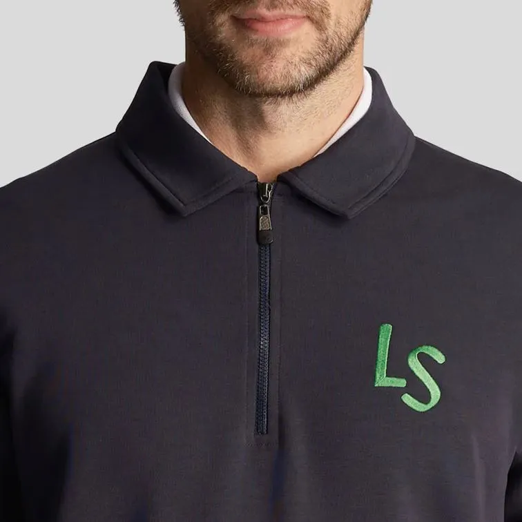 LS Logo Quarter Zip Sweat Dark Navy - SS24