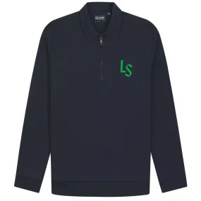 LS Logo Quarter Zip Sweat Dark Navy - SS24