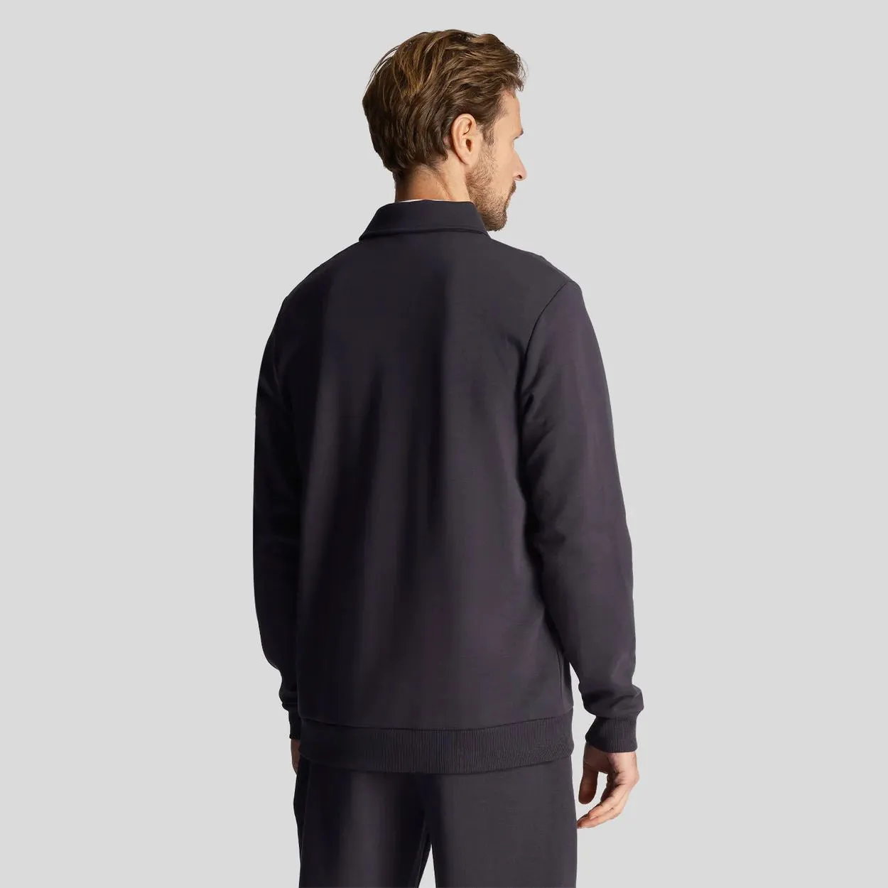 LS Logo Quarter Zip Sweat Dark Navy - SS24