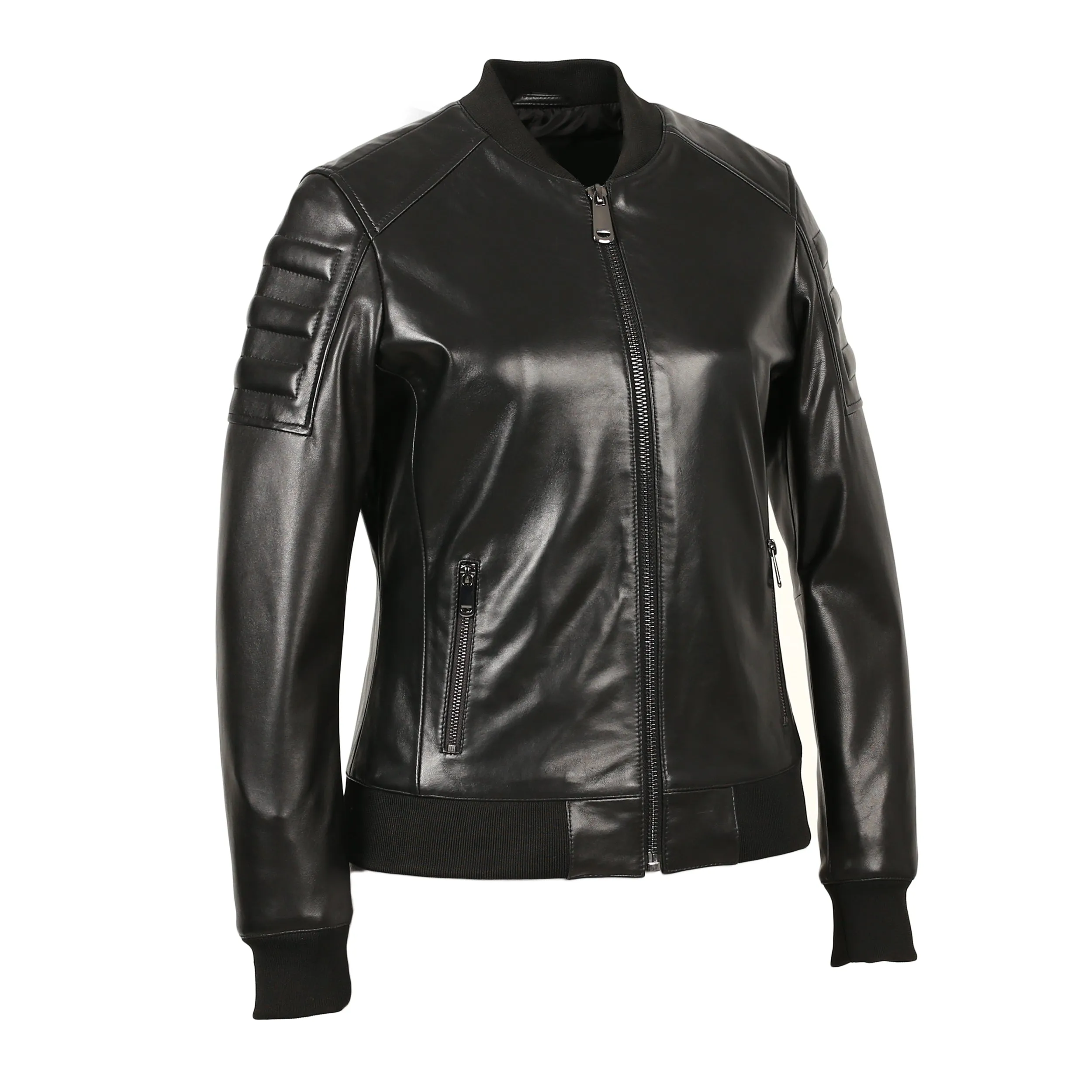 Lucilla Womens New Zealand Perfect Bomber Leather Jacket