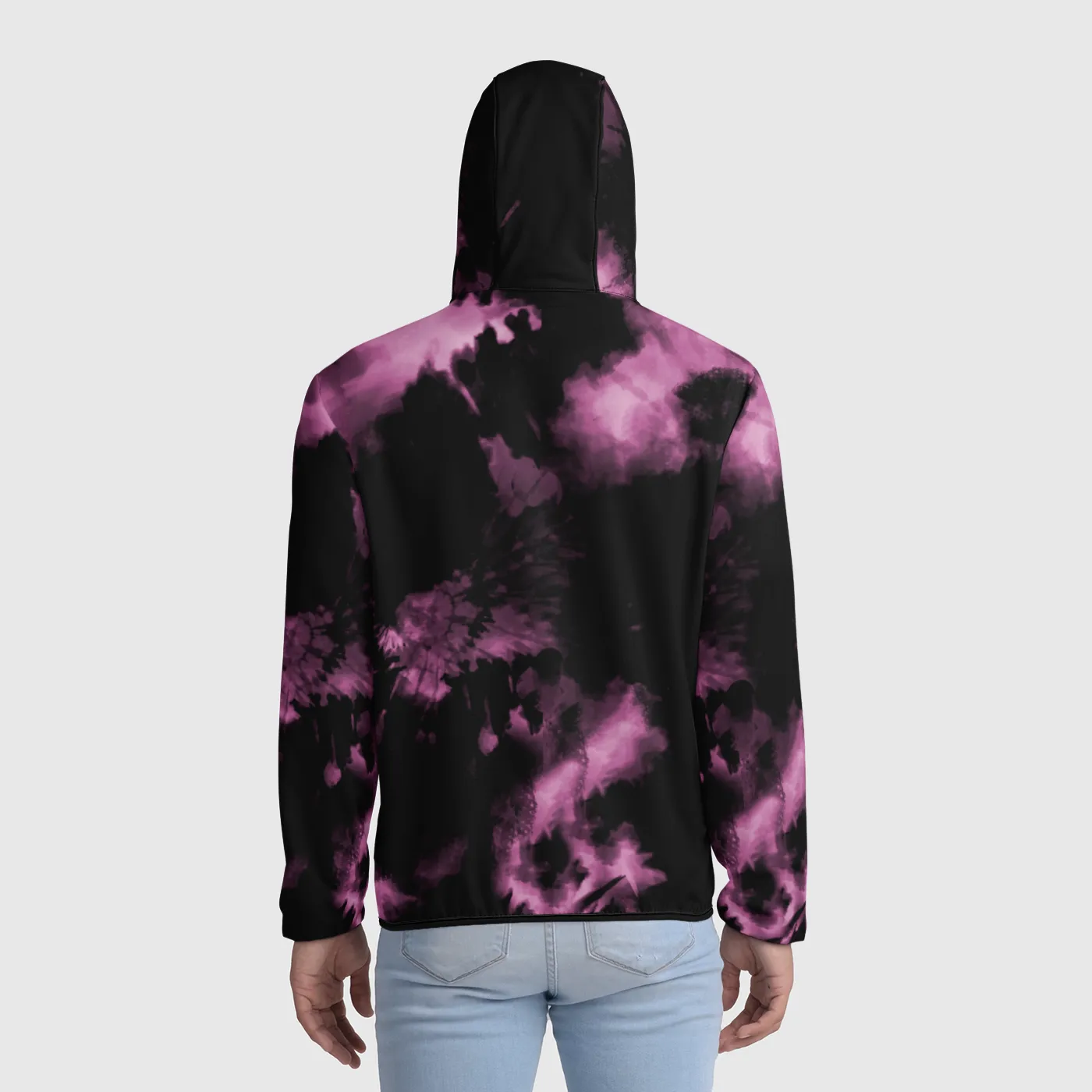 Magenta Tie Dye Windbreaker