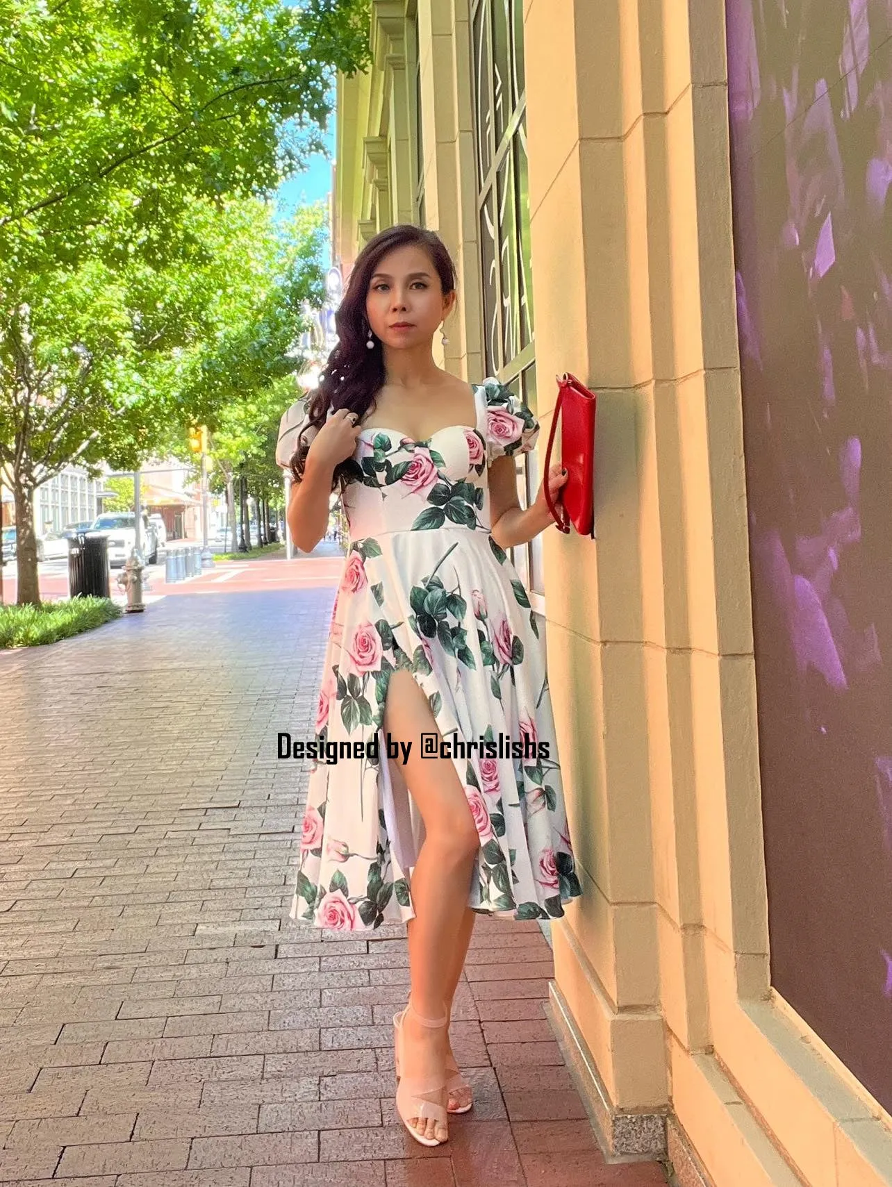 Mari dress in rose