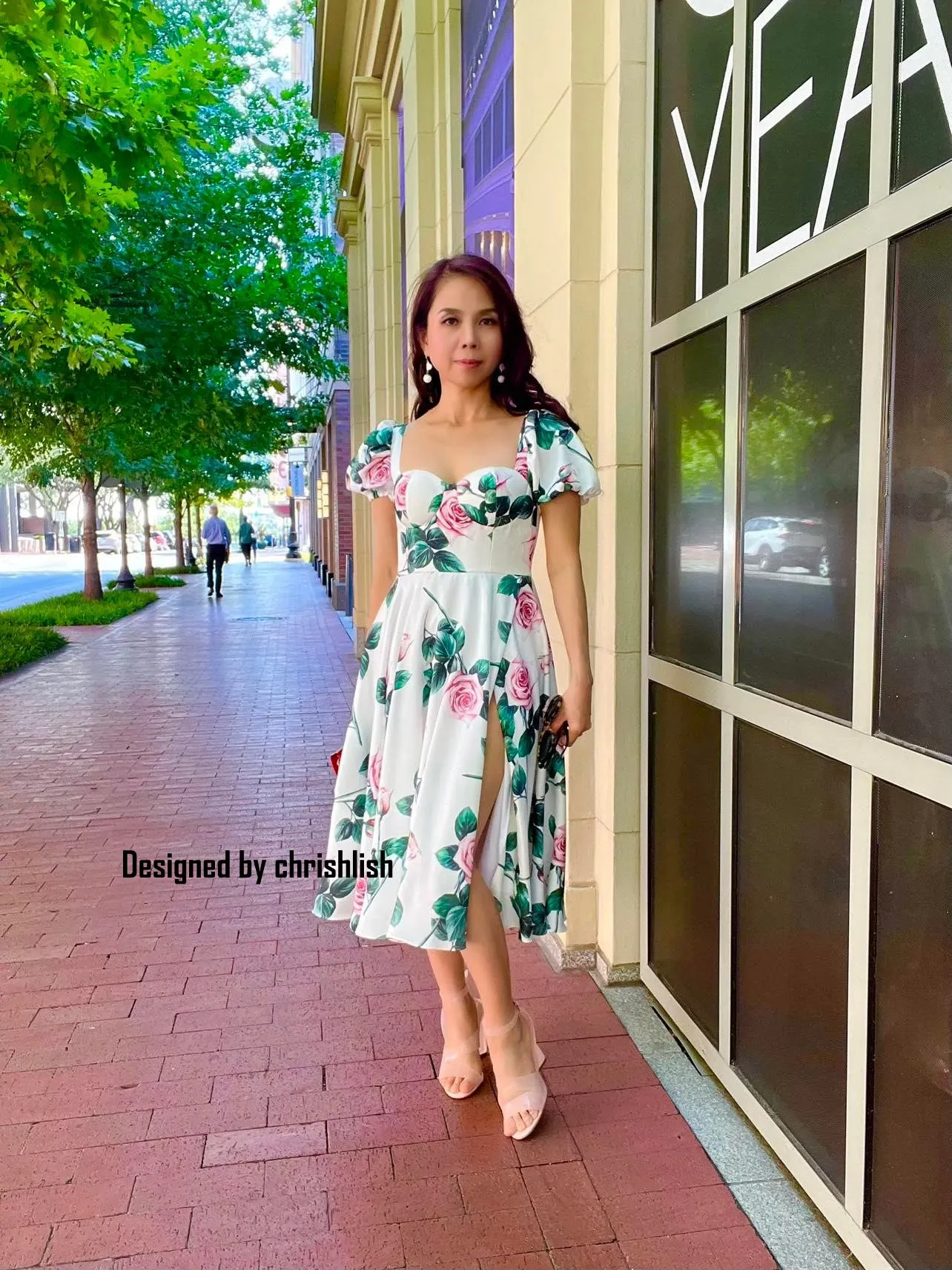 Mari dress in rose