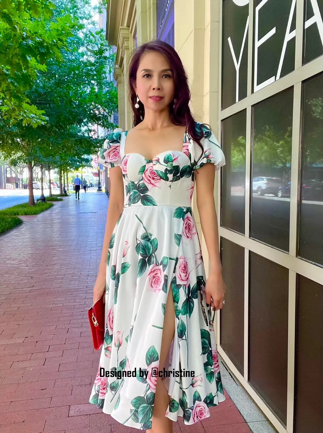 Mari dress in rose