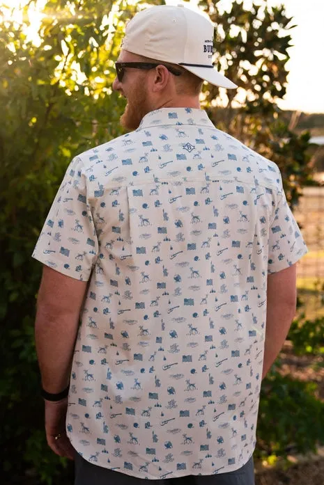 Men's Burlebo Performance Button Up - America the Great
