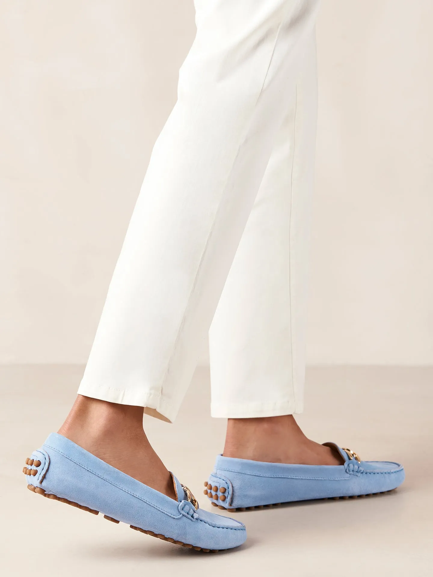 Mike - Suede Blue Leather