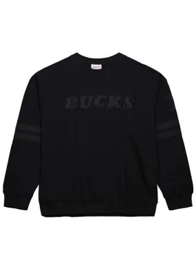 Mitchell & Ness HWC '68 Satin Stripes Milwaukee Bucks Crewneck Sweatshirt