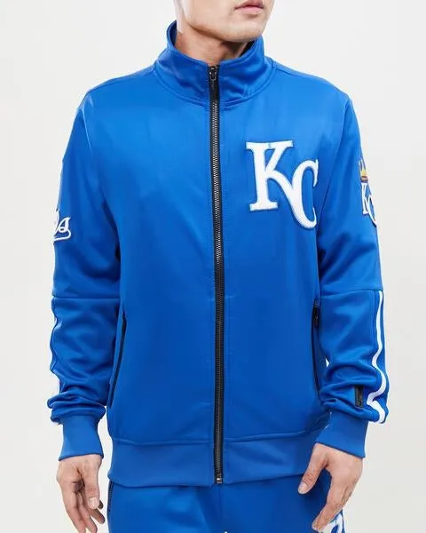 MLB KANSAS CITY ROYALS CLASSIC MEN'S TRACK JACKET (ROYAL BLUE)