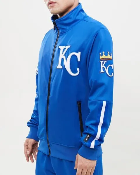 MLB KANSAS CITY ROYALS CLASSIC MEN'S TRACK JACKET (ROYAL BLUE)
