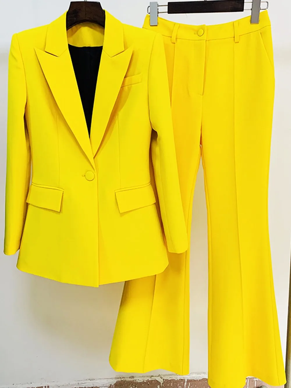 NAOMA Blazer & Flared Pants Set