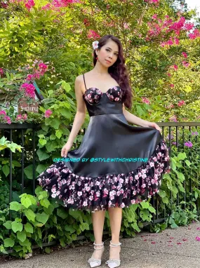 Natalia dress cherry flowers