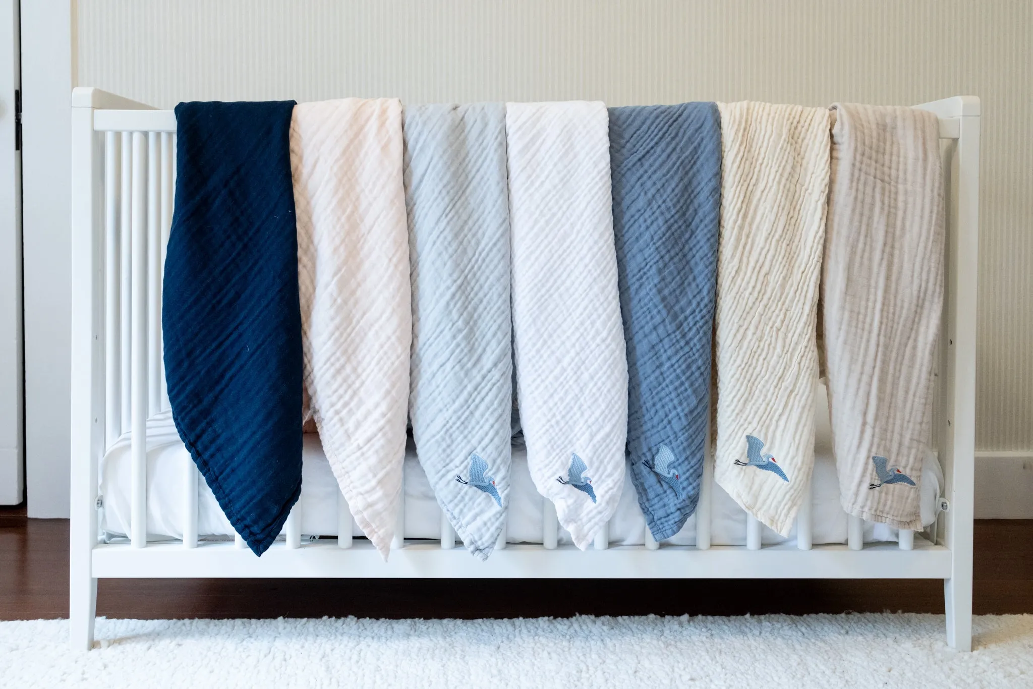Natural No-Dye  Summer-Weight Organic Muslin Mini Blanket