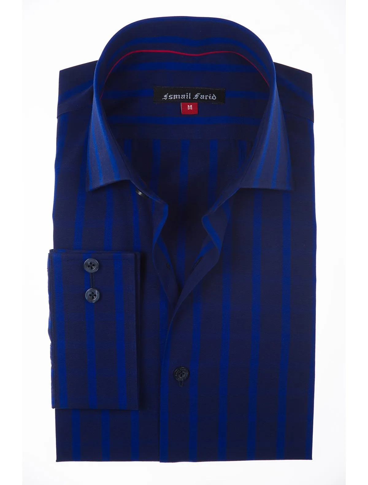 Navy and royal blue checkered shirt