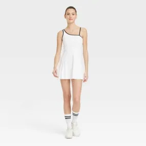 New - Women's Asymmetrical Active Dress - All In Motion White XS