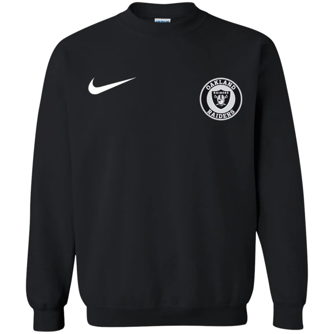 Nike Oakland Raiders Nfl Football Unisex Crewneck Pullover Sweatshirt