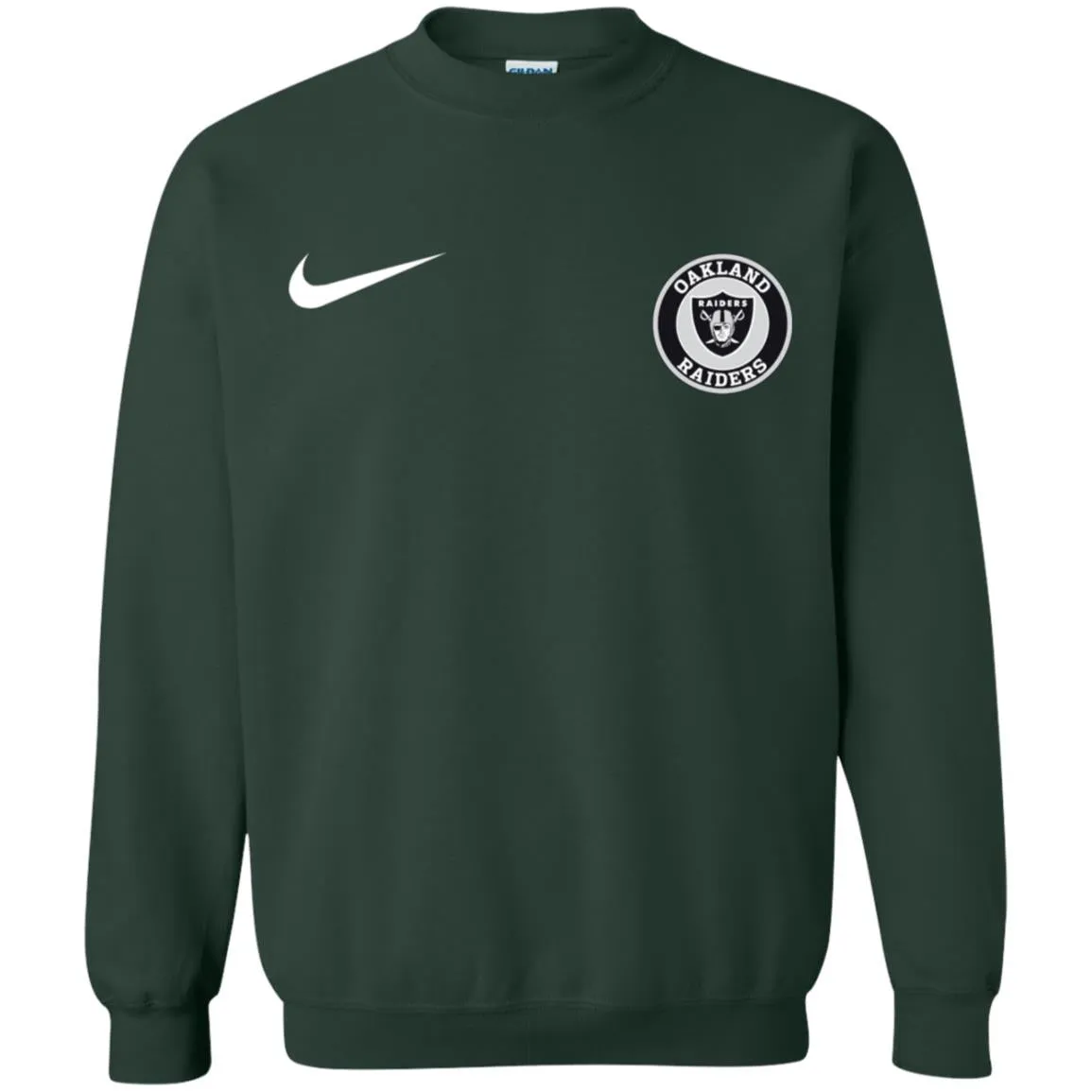 Nike Oakland Raiders Nfl Football Unisex Crewneck Pullover Sweatshirt
