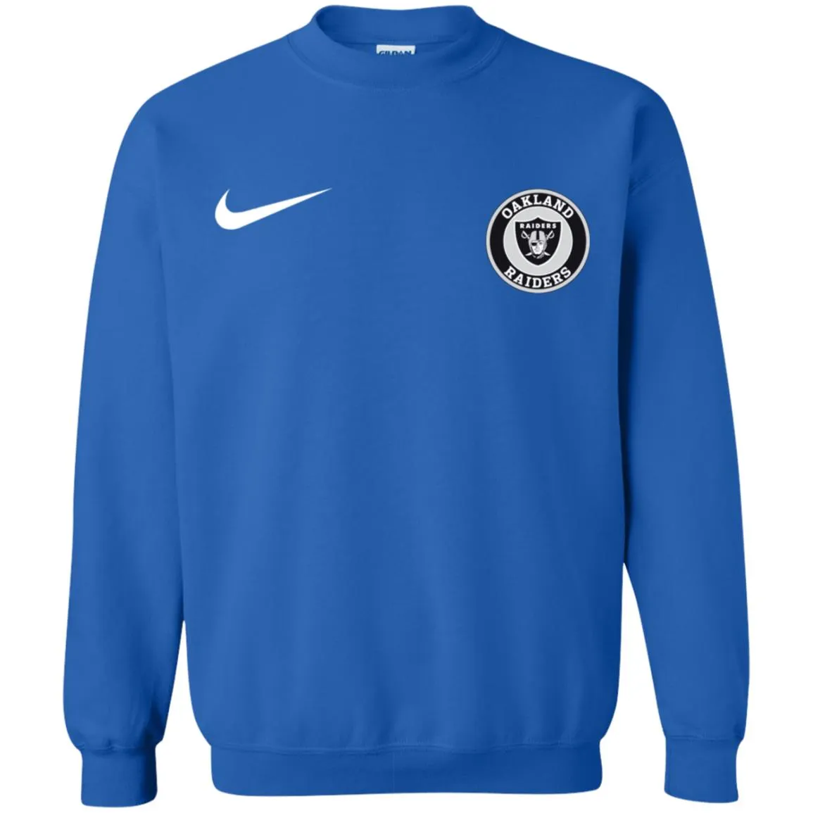 Nike Oakland Raiders Nfl Football Unisex Crewneck Pullover Sweatshirt