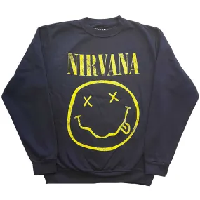 Nirvana Unisex Sweatshirt: Yellow Smiley