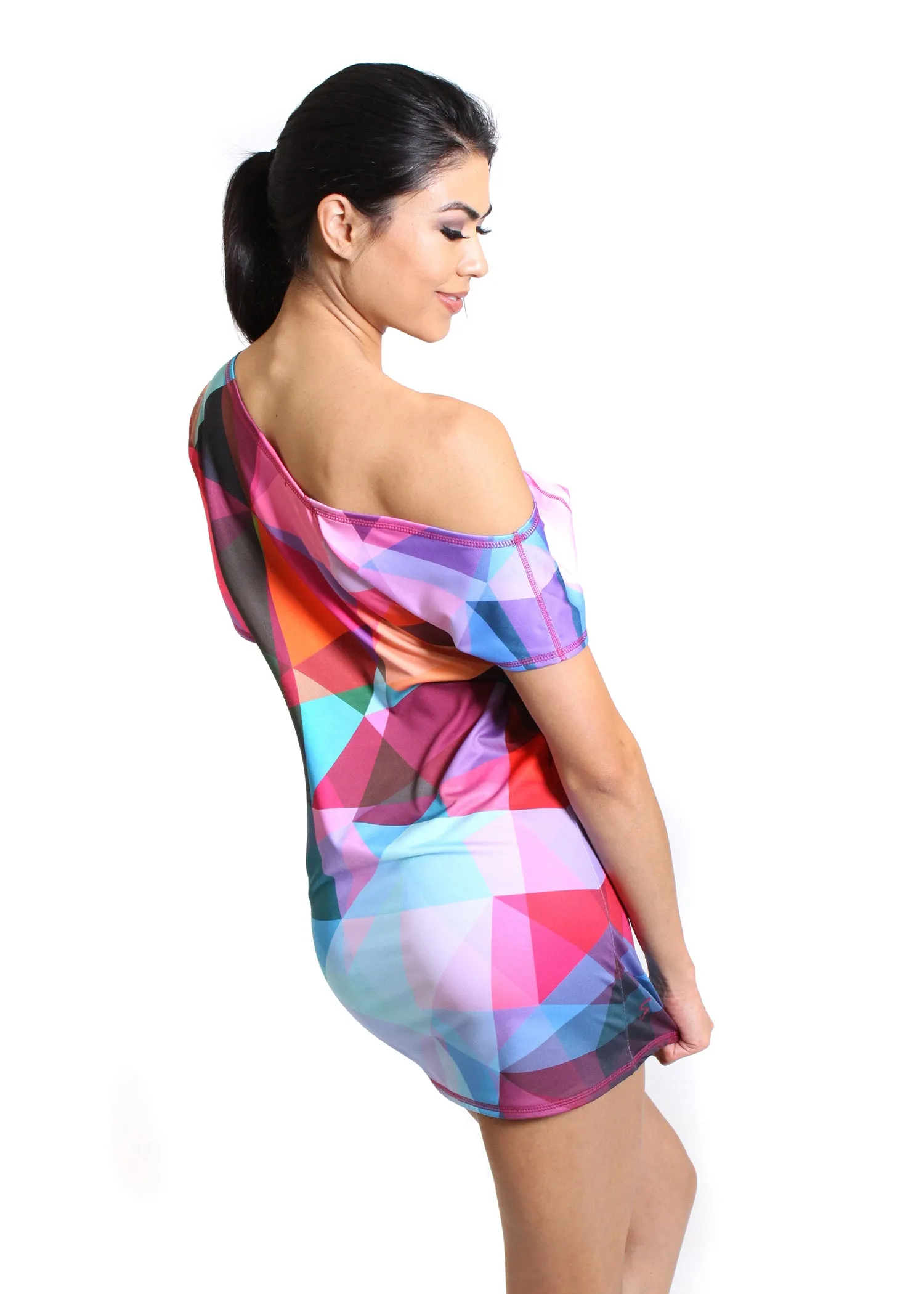 Off The Shoulder Patterned Dress
