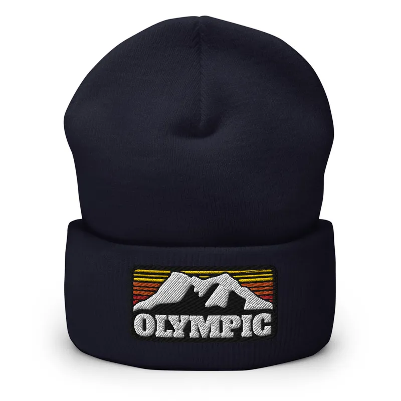 Olympic Outdoor Center Mountain Logo Cuffed Beanie