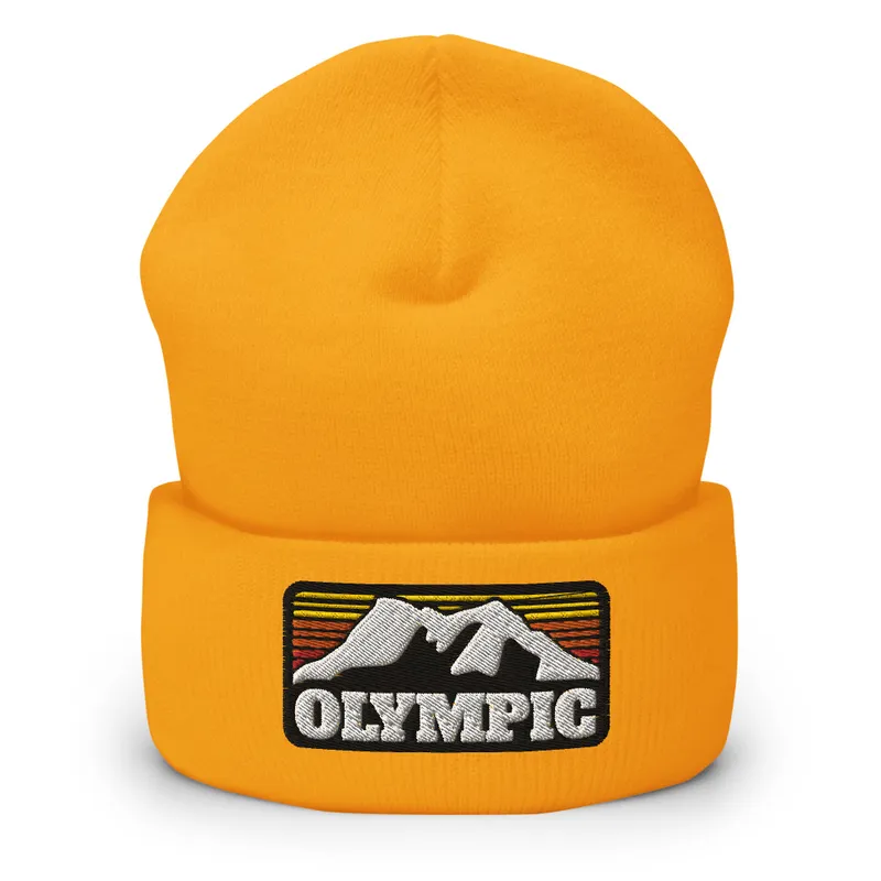 Olympic Outdoor Center Mountain Logo Cuffed Beanie
