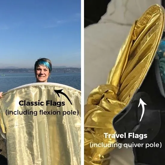 Orange Sheer Worship Flags