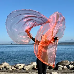 Orange Sheer Worship Flags