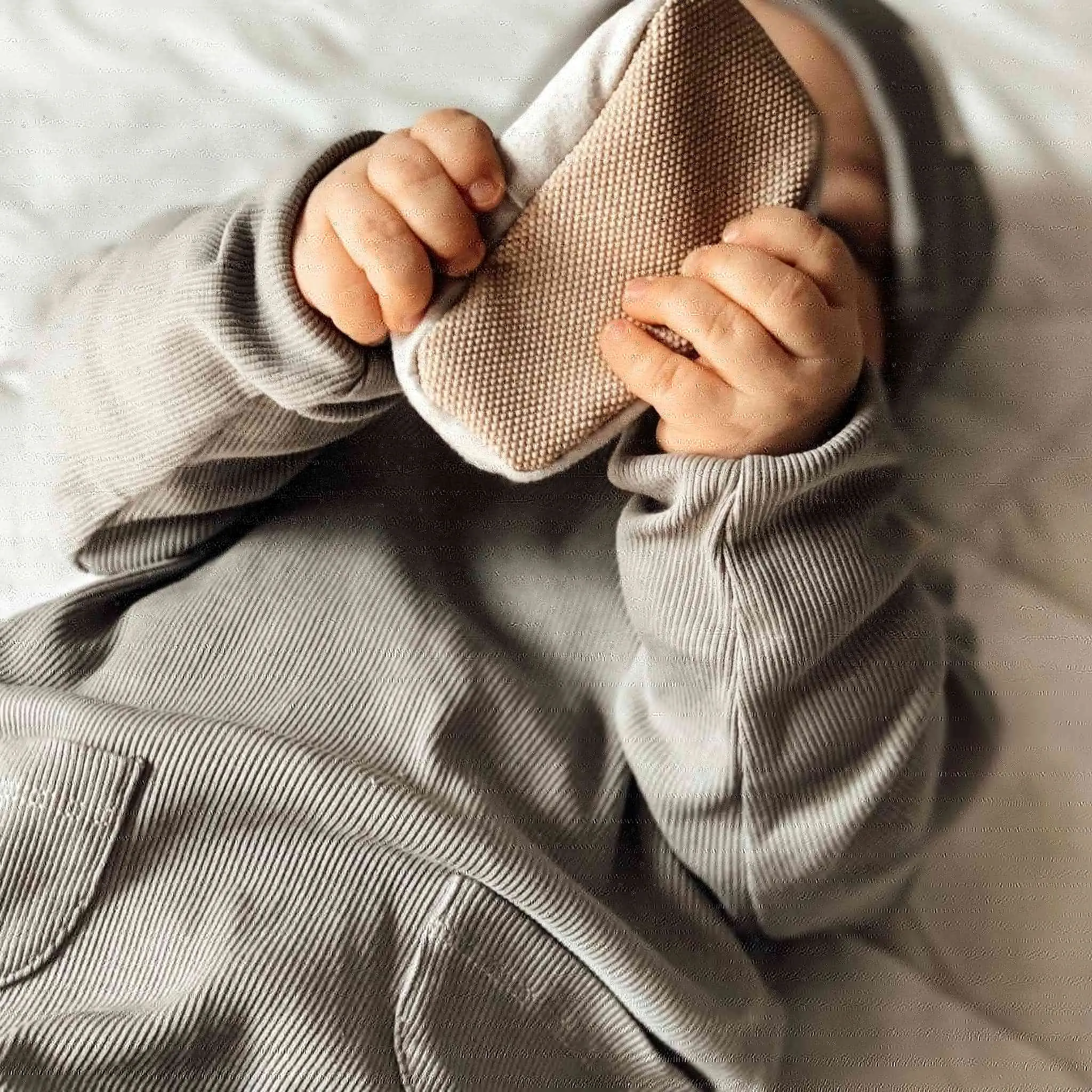 Organic Rib Sweatshirt - Grey