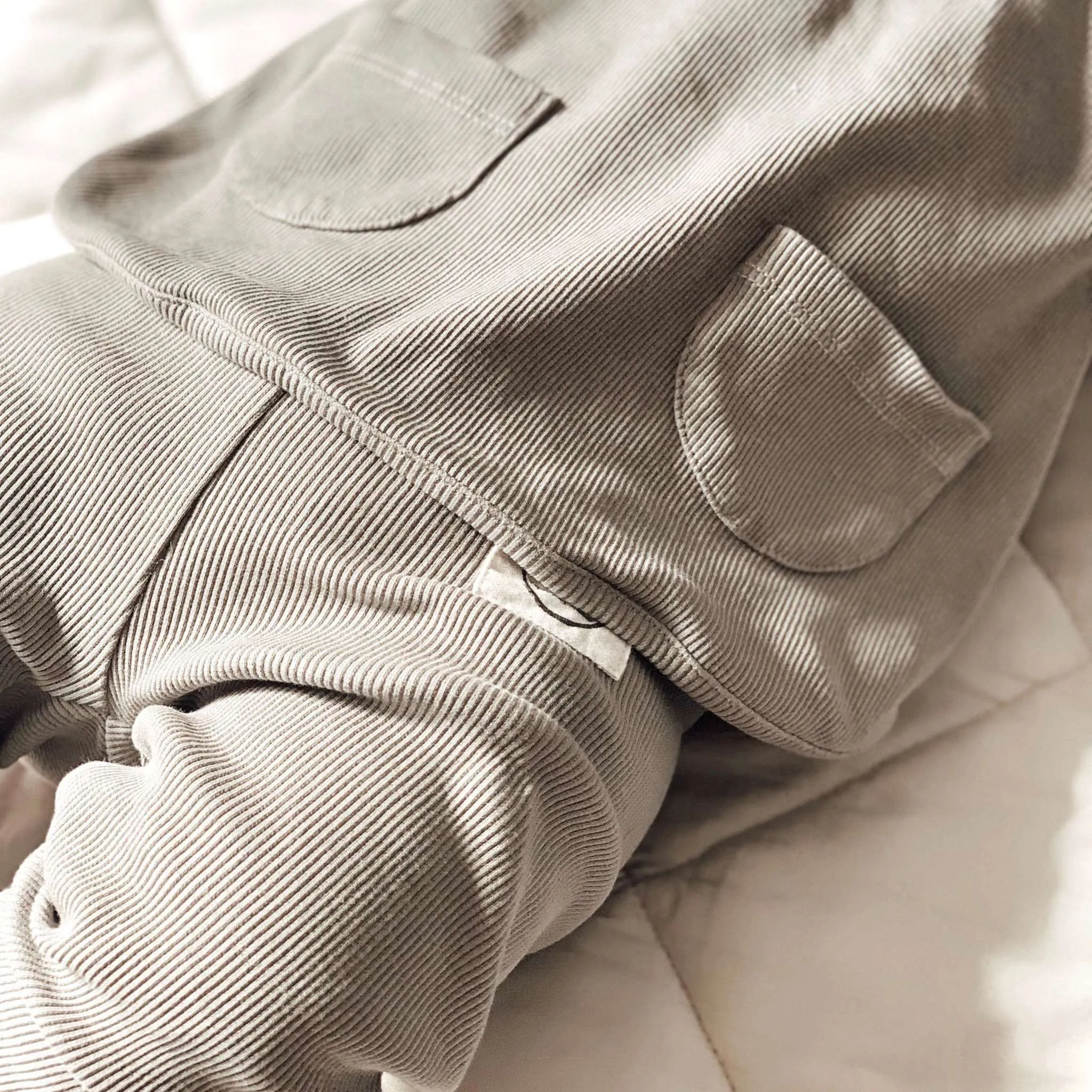Organic Rib Sweatshirt - Grey