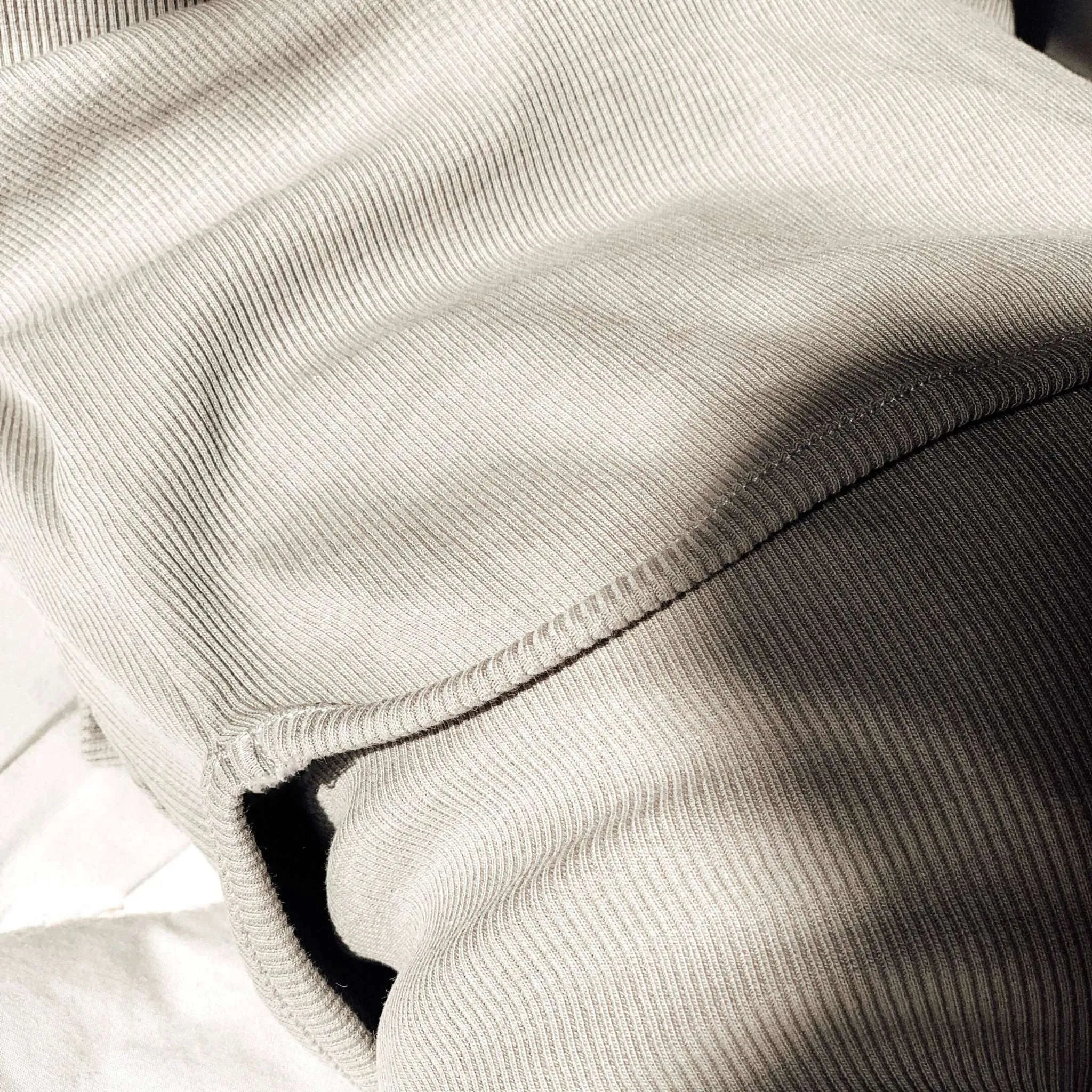 Organic Rib Sweatshirt - Grey