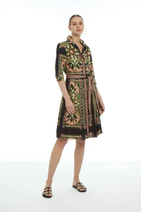 Patty Kim Kelly Dress - Etro Sage