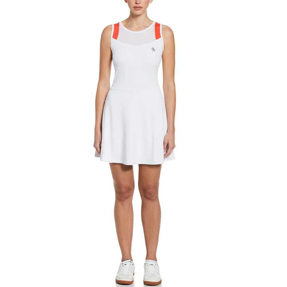 Penguin Women's Illusion Mesh Dress - Bright White