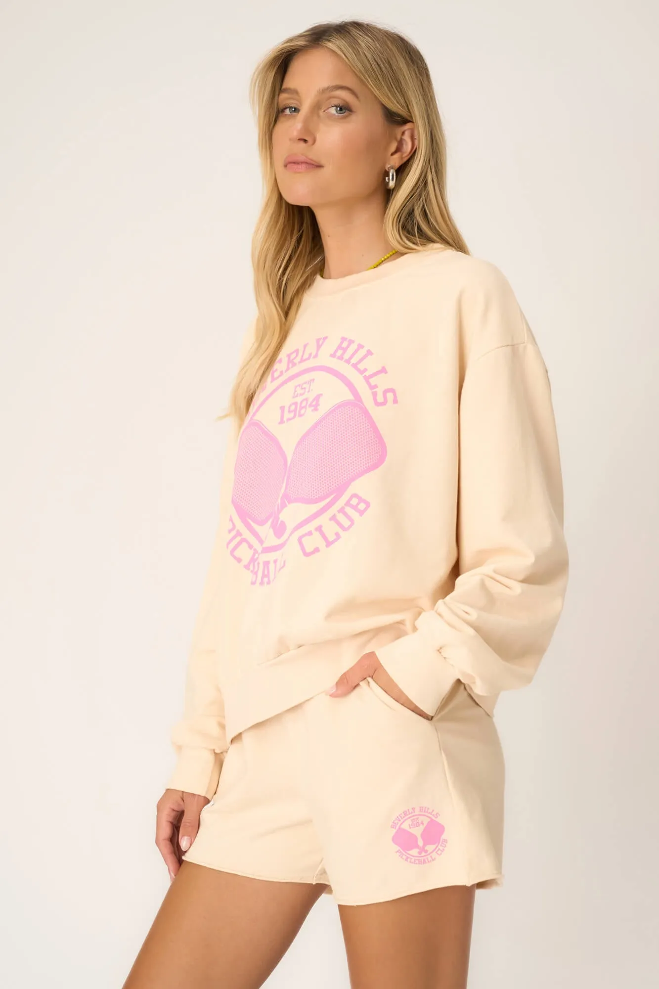 Pickleball Sweatshirt - Chalk