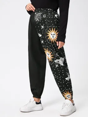 Polka Dot Long Plus Size Sweatpants