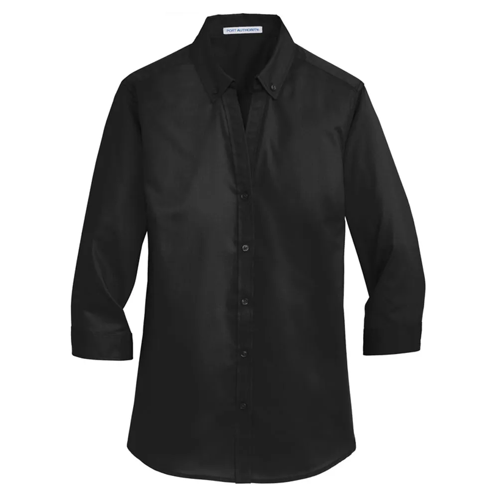 Port Authority Women's 3/4-Sleeve SuperPro Twill Shirt