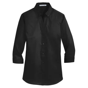 Port Authority Women's 3/4-Sleeve SuperPro Twill Shirt