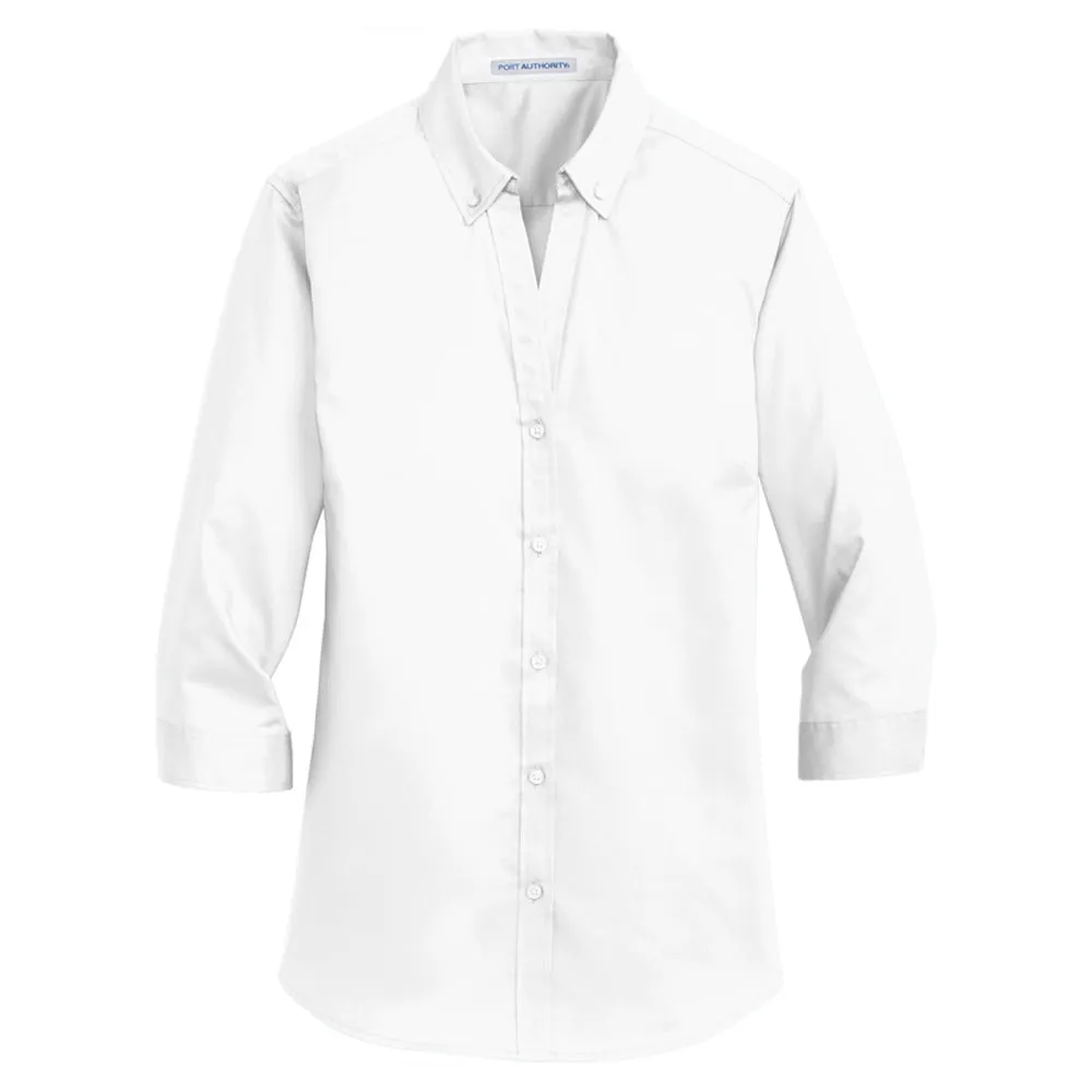 Port Authority Women's 3/4-Sleeve SuperPro Twill Shirt