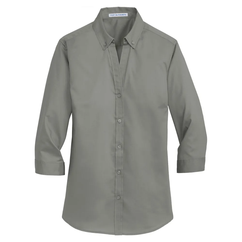 Port Authority Women's 3/4-Sleeve SuperPro Twill Shirt