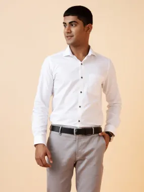 Premium White Dobby Shirt