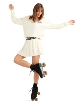 Pretty in Pleat Skort - Cream