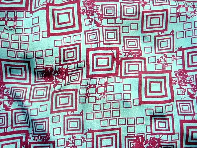 Printed Crepe - Retro Square