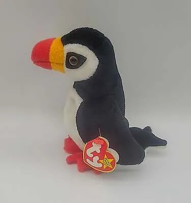 Puffer the Puffin 1997 Ty Beanie Baby w/ Tag Errors Retired Mint Rare Look