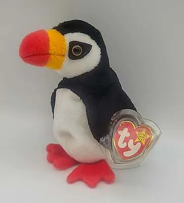 Puffer the Puffin 1997 Ty Beanie Baby w/ Tag Errors Retired Mint Rare Look