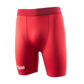 RED CIGNO BASELAYER HALF TIGHTS