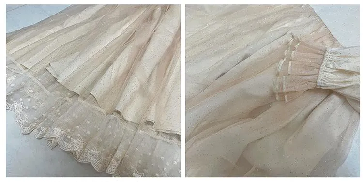 Retro Dreamy Lace up Dress [Final Sale]