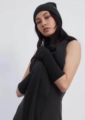 Rib Beanie Black