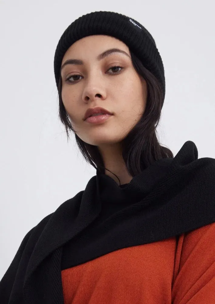 Rib Beanie Black