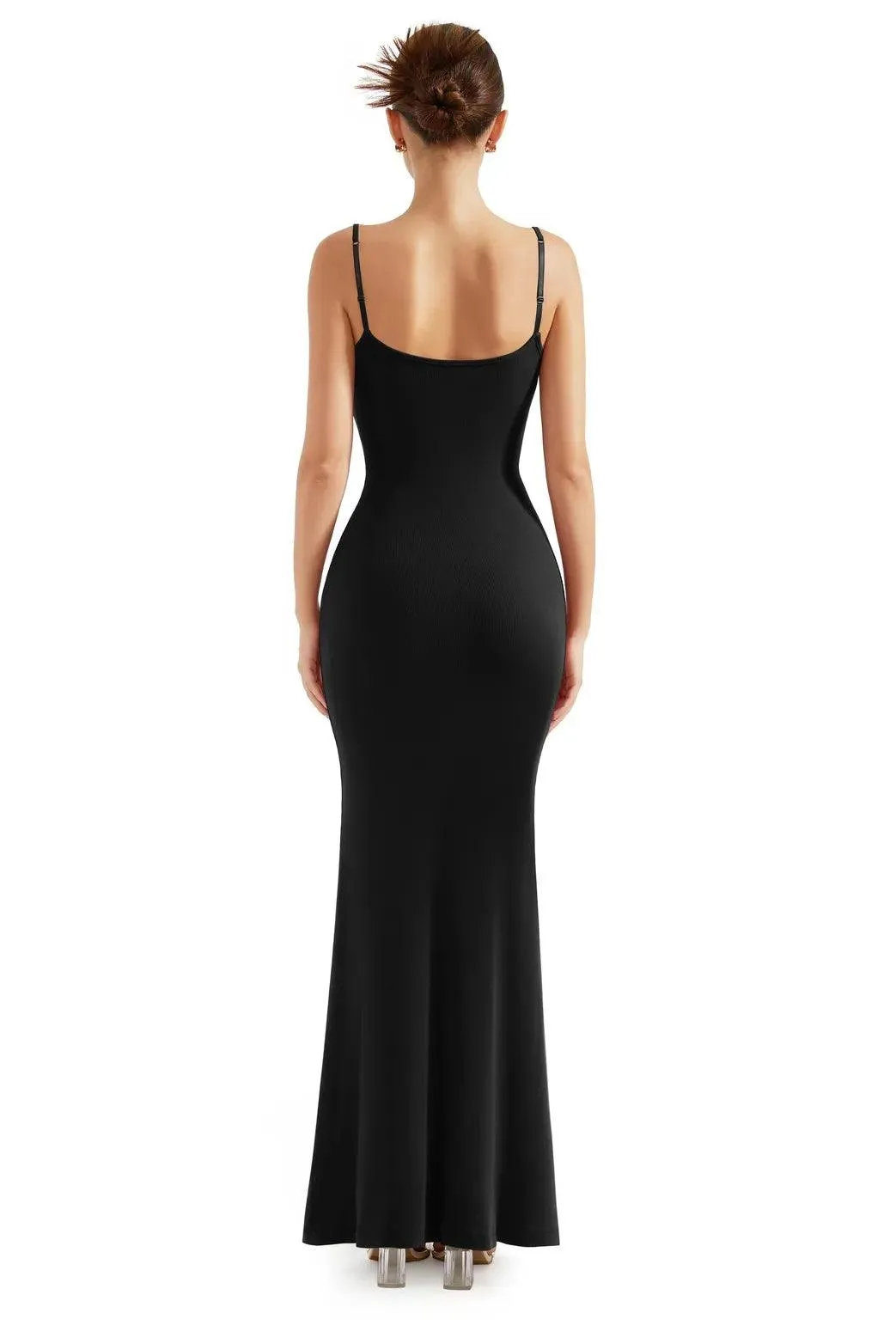 Ribbed Long Slip Maxi Dress